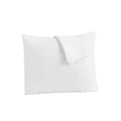 Bedecor 2er Set wasserdichte Baumwolle Kissenbezug, Atmungsaktiv, Anti-Milben, Kissenhülle mit Reißverschluss, Weiß（80x80cm） 80x80cm Weiß Angebot bei HelloDeals