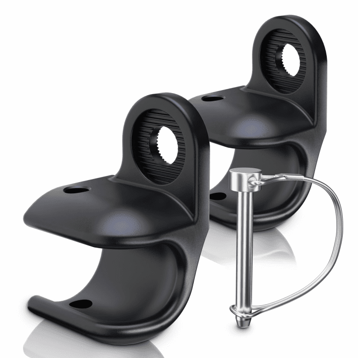 NICEDACK Fahrradanhänger Kupplung für Thule Chariot, Achskupplung für Anhänger, Fahrrad Kupplung (2 Stück-Schwarz) 2 Stück-Schwarz(für Thule Chariot-Anhänger) Angebot bei HelloDeals