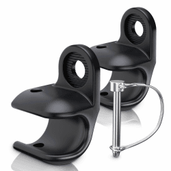 NICEDACK Fahrradanhänger Kupplung für Thule Chariot, Achskupplung für Anhänger, Fahrrad Kupplung (2 Stück-Schwarz) 2 Stück-Schwarz(für Thule Chariot-Anhänger) Angebot bei HelloDeals