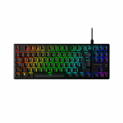 HyperX Alloy Origins Core – Mechanische Gaming-Tastatur (TKL, ohne Nummernblock) – HyperX Red Switch (linear) – RGB Beleuchtung – USB‑C (abnehmbar) – Deutsches QWERTZ DE‑Layout – Schwarz Single Angebot bei HelloDeals