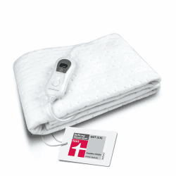 medisana HU 665 Wärmeunterbett 150 x 80 cm, Heizdecke mit Abschaltautomatik und Überhitzungsschutz, elektrische Wärmedecke für das Bett mit Wärme in 3 Temperaturstufen, waschbar Angebot bei HelloDeals