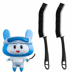 Cleangor Fugen und Eckenbürste Reinigungsbürste | Zahnborsten für hartnäckigen Schmutz Ergonomischer Handgriff | Für Dusche, Küche & Fliesen Schwarz 2 Angebot bei HelloDeals