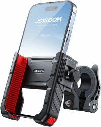 JOYROOM Handyhalterung Fahrrad【Anti Shake Stoßdämpfender】 Motorrad Handyhalterung 【1S Schnellspanner】 Universal Handyhalter für Fahrradlenker und Auch für iPhone 17/16/15/14, Samsung S26/S25 (4.7"-7") Rot Angebot bei HelloDeals