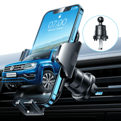 VANMASS 2026 Handyhalterung Auto Handy-Ständer Bombenfest Lüftungshaken Handy Halterung Auto Lüftung 100% Sicherer Griff Handyhalter 360°Drehbar Autohalterung Handy für iPhone Samsung Smartphone Schwarz Angebot bei HelloDeals