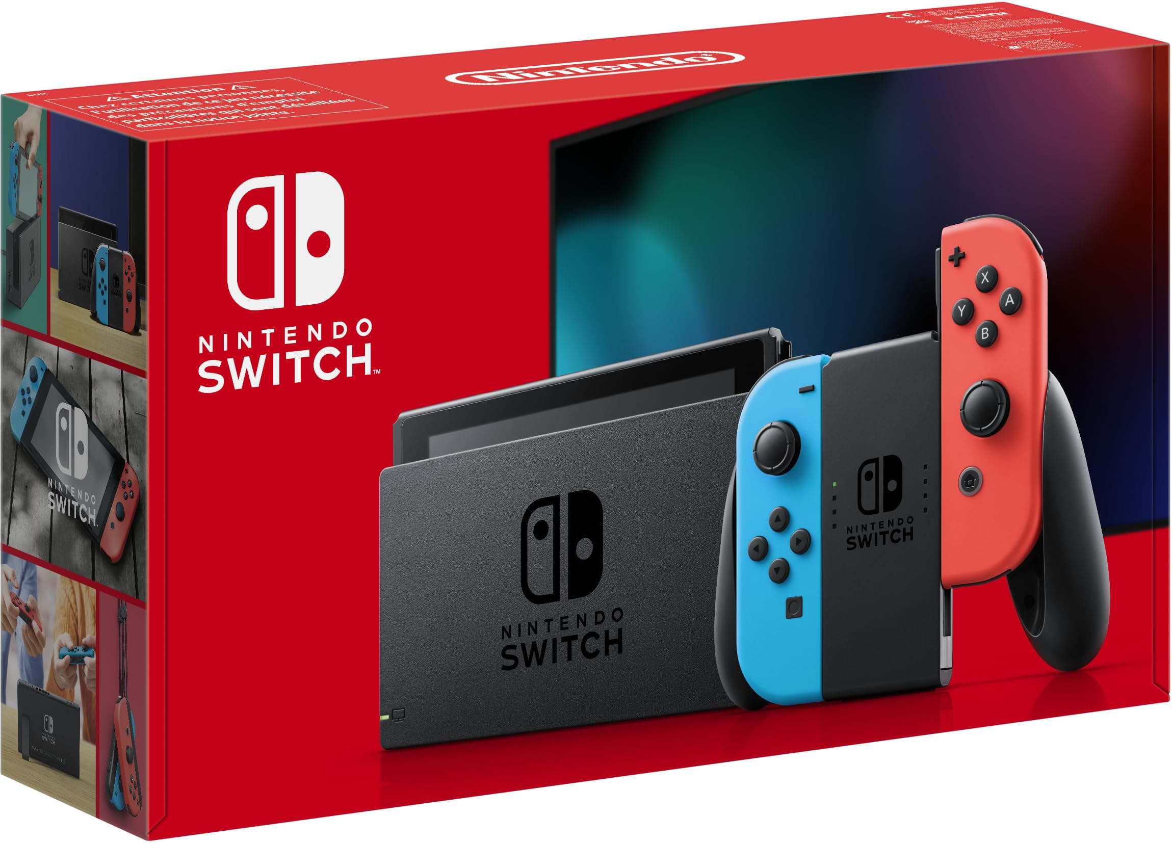 Nintendo Switch-Konsole Neon-Rot/Neon-Blau Angebot bei HelloDeals