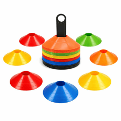 Markierungshütchen Slalom Hütchen Kegel für Fußball, Leichtathletik - Trainingszubehör & Fußballzubehör 20x Angebot bei HelloDeals