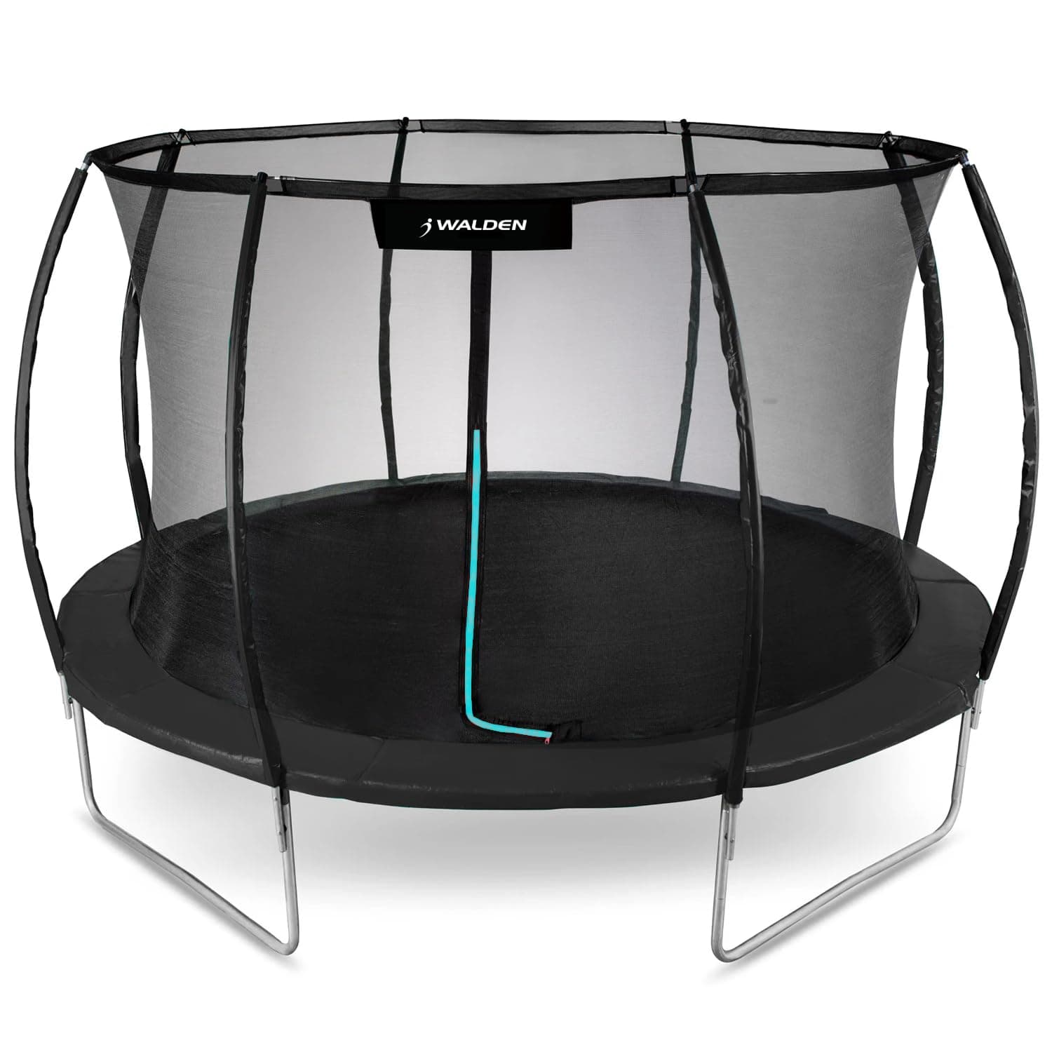 Trampolin Outdoor, Gartentrampolin Ø 244 cm 8 FT Zertifiziert Trampolin mit Sicherheitszaun und Gepolsterte Stangen für Kinder Indoor Outdoor Fitness, Belastbar bis 100kg Angebot bei HelloDeals