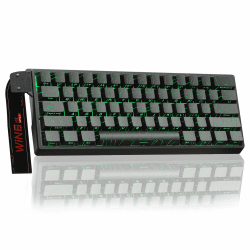 AULA WIN60 HE Mechanische Gaming Tastatur mit Kabel,Hall Effect Magnetic Switches,Rapid Trigger,Einstellbare Betätigung,8000HZ,Side-Print,60% RGB Tastatur für PC/Mac (Black) Grey Wood-Magnetschalter BLACK Angebot bei HelloDeals
