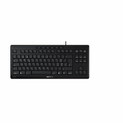 CHERRY Stream Keyboard TKL, Kabelgebundene Tastatur ohne Nummernblock, Schweizer Layout (QWERTZ), Leiser Tastenanschlag, Einzigartiges Tippgefühl, Schwarz Angebot bei HelloDeals