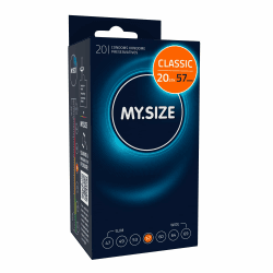 MY.SIZE Classic Kondome 57 mm Breite | 20 Stück Packung | extra dünn | gefühlsecht hauchzart | dünne 0,07 mm Wandstärke 57 Mm 20 stück (1er Pack) Angebot bei HelloDeals