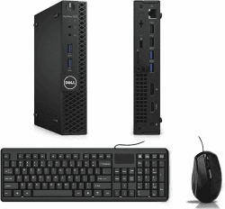 DELL Optiplex 3050 mini Desktop Computer, Intel Core i7-7700, 8GB RAM, 256GB SSD, WiFi, Bluetooth, US QWERTY-Tastatur, Windows 11 Pro (Generalüberholt) Angebot bei HelloDeals