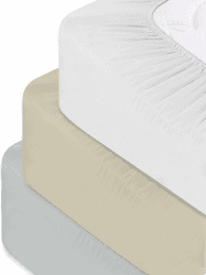Spannbettlaken aus weichem Lyocell-Baumwoll Material mit 35 cm Steghöhe - atmungsaktives Spann-Betttuch Baumwoll-Bettlaken Laken Farbe 1 x Weiß Größe 140-160 cm x 200 cm x 35 cm 1 X Weiß 140-160 cm x 200 cm x 35 cm Angebot bei HelloDeals