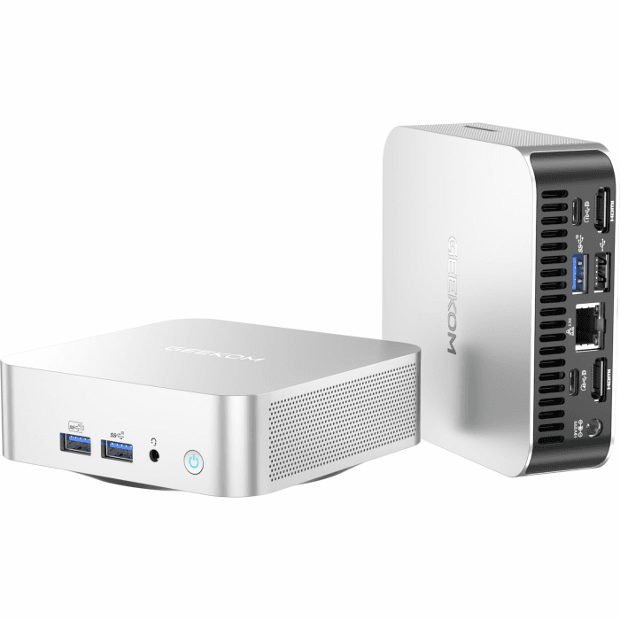 GEEKOM A7 Mini PC, AMD Ryzen 5 7535HS Mini PC Windows 11 Pro (6 Kerne 12 Threads, bis zu 4,55 GHz) 16GB DDR5 1TB SSD Mini Computer | AMD Radeon 660M | BT5.2 | Wi-Fi 6E | 8K R9-7940HS (32+2T) Angebot bei HelloDeals