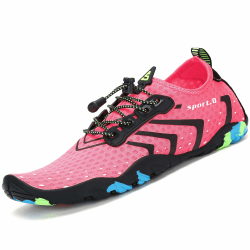 SAGUARO Badeschuhe Strandschuhe Aquaschuhe Wasserschuhe Surfschuhe Schwimmschuhe für Damen Herren Kinder, GR.35-48 Neu Pink 39 EU Angebot bei HelloDeals