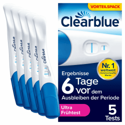 Clearblue Schwangerschaftstest, Ultra Frühe Erkennung, Ergebnisse 6 Tage früher, 5 Tests Ultra Frühe Erkennung 5 Angebot bei HelloDeals