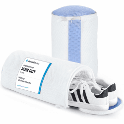 Teletrogy 2Pcs Schuhwaschbeutel Waschmaschine, 3D-Net Schuhwaschbeutel, Rundum-Reinigung, Wiederverwendbar Wäschesack Schuhe mit Verstecktem Reißverschluss, Schuhbeutel für Waschmaschine, Max EU46 Schuhwaschbeutel ohne Schuhspanner Weiß Angebot bei HelloDeals