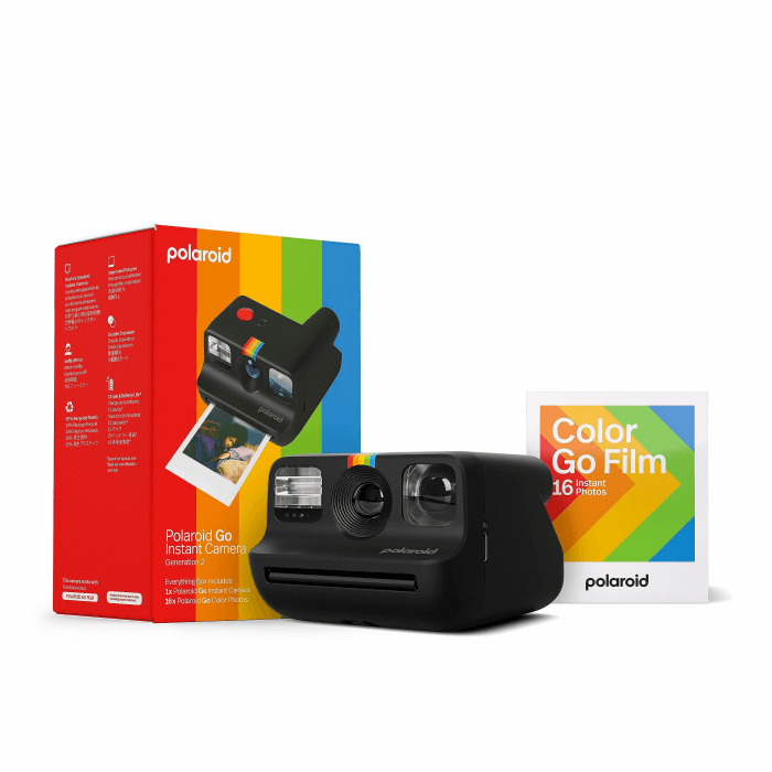 Everything Box Polaroid Go Generation 2 Black Kamera + Filmpaket Schwarz Angebot bei HelloDeals