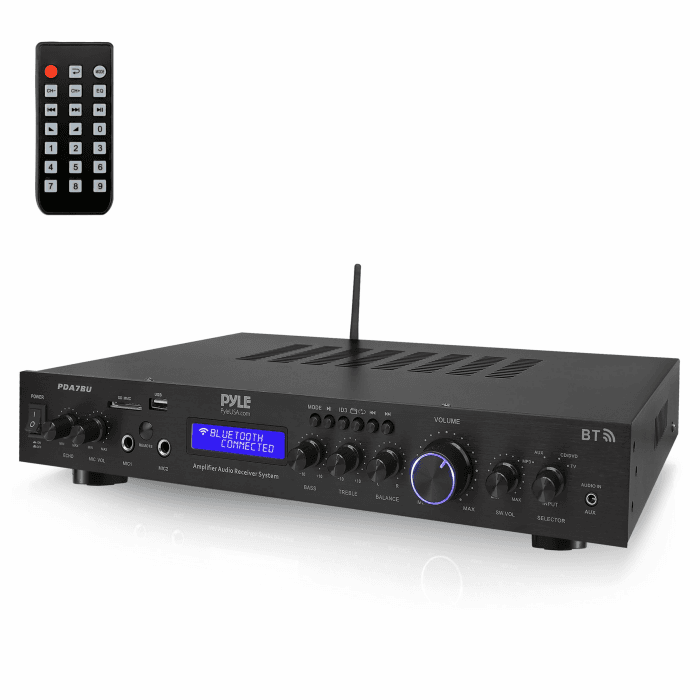 Pyle 200W HiFi Stereo Verstärker – 5-Kanal Receiver mit Radio & Bluetooth, MP3 USB/SD/AUX, Heimkino Surround Verstärker Angebot bei HelloDeals