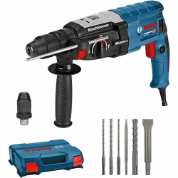 Bosch Professional Bohrhammer GBH 2-28 F (Leistung 880 Watt, Bohr-Ø Beton max: 28 mm, inkl. 6tlg. Bohr-Meißel-Set, SDS-plus, L-Case) - Amazon Exclusive SDS-plus-Wechselfutter, Schnellspannbohrfutter in L-Case Amazon Exclusive Set: inkl. 6tlg. Bohr- und Me Angebot bei HelloDeals
