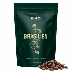 Incapto Spezialitäten-Kaffeebohnen | Single-Origin Brasilien | Espresso 100% Arabica | Specialty Coffee 84 Punkte SCA | Traditionell Geröstete Bohnenkaffee | Plantage Minas Gerais, Fazendas, 1kg Angebot bei HelloDeals