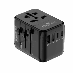 Offgridtec Reiseadapter Universal Weltweit 2X USB-A und 2X USB-C Schwarz Angebot bei HelloDeals