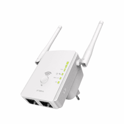STRONG - WLAN Repeater 300 v2 - Highspeed WLAN Verstärker - Bis zu 300 Mbps - Signalverstärkung für alle Boxen/Router - Einfache Plug & Play-Installation - weiß N300 Angebot bei HelloDeals