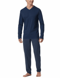 Schiesser Herren Langer Schlafanzug Pyjama Lang - 159633 Admiral_182199 52 Modern Angebot bei HelloDeals