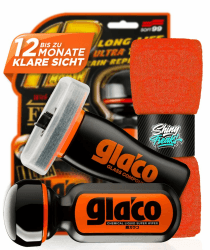 Glasversiegelung Set: Soft99 Ultra Glaco (70ml) Scheibenversiegelung Auto + Soft99 Glaco Glass Compound Glaspolitur (100ml) + Mikrofasertuch - Regenabweiser für verbesserte Sicht bei Regen | 3-teilig Kombo Set 2 Angebot bei HelloDeals