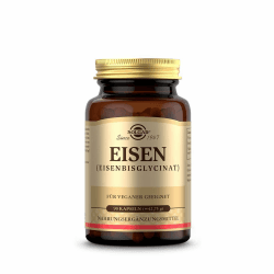 SOLGAR® Eisen | 20 mg Eisen als patentiertes Eisenbisglycinat pro Tagesportion | Magenfreundliche organische Verbindung | 90 vegane Kapseln für 3 Monate Angebot bei HelloDeals