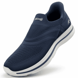 ODCKOI Slip On Sneaker Herren Ohne Schnürsenkel Schuhe Outdoor Sportschuhe Leichtgewichts Atmungsaktiv Hand-Free Freizeit Straßenlaufschuhe 1040 Marineblau 41 EU Angebot bei HelloDeals