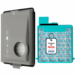 DEGG Filter Set - Kompatibel mit Miele Boost CX1 Staubsaugern - Ersatzfilter SF-HY 60 & CX-FSF - Hepa-Filter & Feinstaubfilter - Ideal für Allergiker - Perfekte Passform - Staubsauger Zubehör Angebot bei HelloDeals