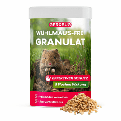 Gerobug Wühlmaus vertreiben Granulat 300 g - Wühlmaus Vertreiber Mittel um Effektiv & schnell Wühlmäuse loszuwerden - Wühlmausgift Alternative Angebot bei HelloDeals