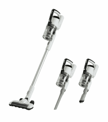 Amazon Basics Akku-Staubsauger, 2-in-1-Gerät, mit DC-Motor, 150 W, 0,7 l, Weiß/Schwarz Staubsauger 150W Angebot bei HelloDeals