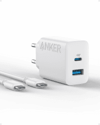 Anker 20W USB C Ladegerät, iPad Netzteil, USB-Schnellladenetzteil, iPad Ladegerät, Kompatibel mit iPhone 17/16/15 Series (mit 150cm USB-C Kabel) 1 pack Weiß Angebot bei HelloDeals