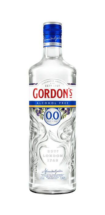 Gordon's 0,0% Alkoholfrei, Erfrischende, nichtalkoholische Gin-Alternative, Mixempfehlung mit Tonic Water, kalorienfrei & zuckerfrei, für gemeinsame Frühlingsabende, 0,0% Vol, 700ml Einzelflasche 700 ml (1er Pack) Gordon's 0.0% Angebot bei HelloDeals