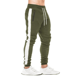 JustSun Jogginghose Herren mit Reißverschluss Taschen L Grün Angebot bei HelloDeals