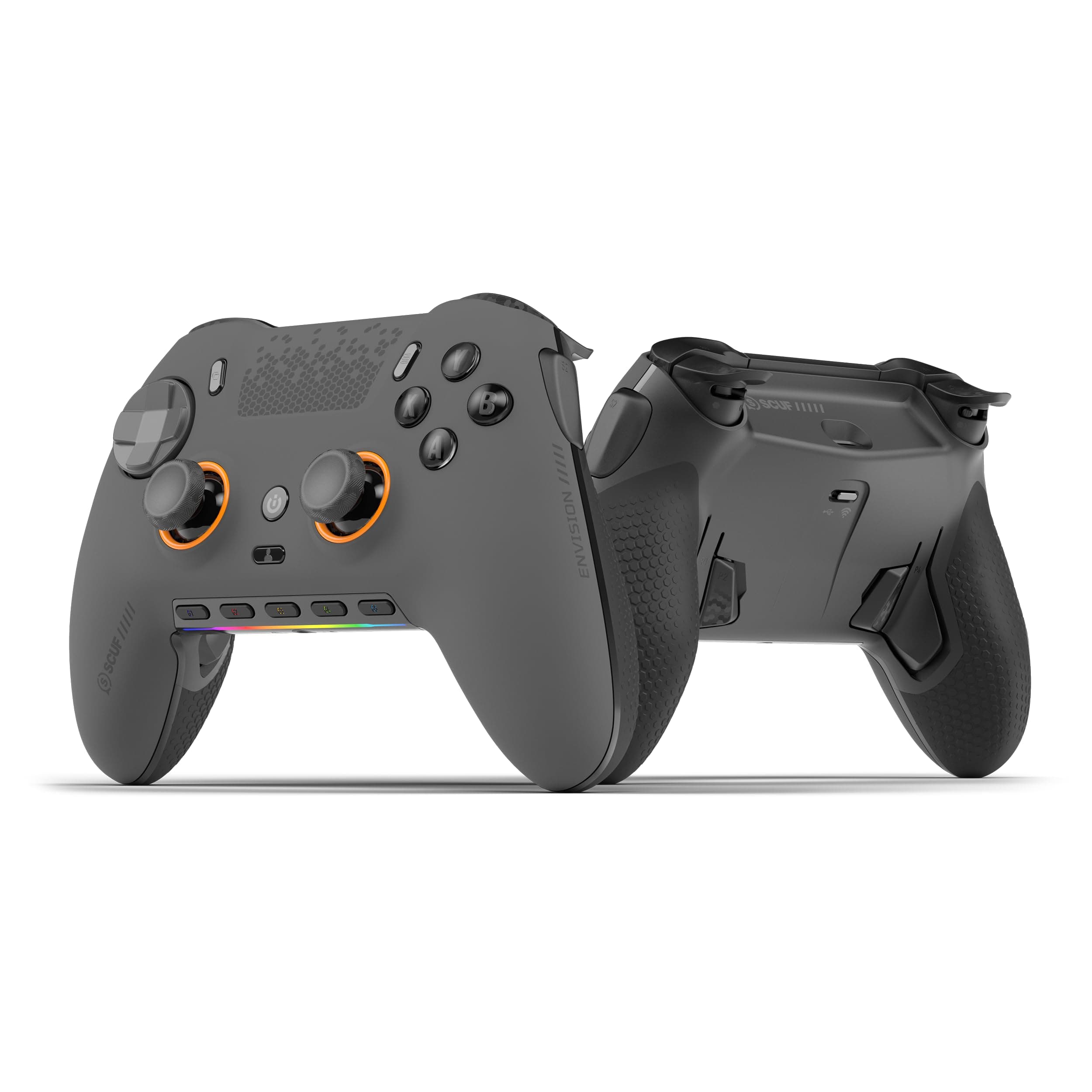Scuf ENVISION PRO V2 (2025) Kabelloser Gaming-Controller nur für den PC – Anti-Drift-Daumenstifte – Fünf Wiederverwendbare G-Tasten – Wiederverwendbare Back-Paddles – Sofortauslöser – Stahlgrau Angebot bei HelloDeals