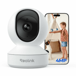 Reolink 2K Überwachungskamera Innen, 360°-Ansicht Indoor Kamera WLAN mit Auto-Tracking, Baby Monitor mit Personen-/Tier-/Weinen-Erkennung, 2,4 GHz Wi-Fi, Privatmodus, 2-Wege-Audio, E1 4MP Weiß-4mp Angebot bei HelloDeals