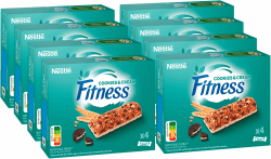 Nestlé FITNESS Bars Cookies & Cream Cerealienriegel, Energieriegel mit hellen Kakaostückchen und dunklen Keksstückchen, 8er Pack (à 4 x 23,5g) Angebot bei HelloDeals