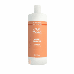 Wella Invigo Nutri Enrich Shampoo – nährendes Feuchtigkeitsshampoo für trockene & strapazierte Haare – mit Goji-Beeren & Vitaminen – glättend & intensiv pflegend Shampoo 1L Angebot bei HelloDeals