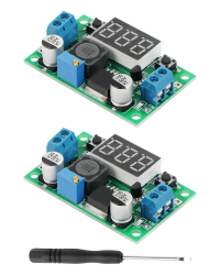 RIIEYOCA DC-dc Abwärtswandler, 4V-40V zu 1,25-37V Spannungsregler, bis zu 2A, Step-Down DC-Netzteilmodul mit LED Voltmeter Anzeige (2er Pack) (Gleichstrom-Hochleistungs-Abwärtswandler) Angebot bei HelloDeals