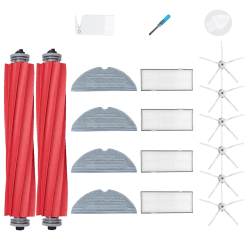 Loveco Ersatzteil-Set, kompatibel mit Roborock S7, Staubsaugerroboter, 4 Filter, 4 Seitenbürsten, 4 Wischtücher, 1 Hauptbürste, 1 Reinigungswerkzeug S7 Kit Weiß Seitenbürsten Angebot bei HelloDeals