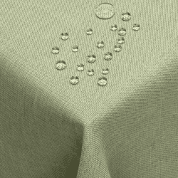 DecoHomeTextil Leinen Optik Tischdecke, Rechteckig 110 x 140 cm Salbeigrün, wasserabweisend, fleckenabweisend, abwaschbar, Lotuseffekt, bügelfrei 140 x 110 cm (Rechteckig) Salbeigrün Angebot bei HelloDeals