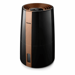 Philips Luftbefeuchter 3000, 45 m², 99,97% weniger Bakterien mit NanoCloud, 300 ml/h, 3 Geschwindigkeiten, Schlafmodus, ultra-leise (33 dB), Feuchtigkeitssensor, Timer, 3L Tank, schwarz (HU3918/10) Bis zu 45 m? Schwarz Angebot bei HelloDeals