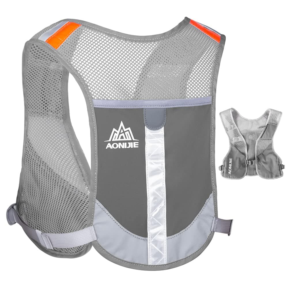 Ultraleicht Laufrucksack,Trinkrucksack Laufen,Trailrunning Rucksack,Laufweste Herren und Damen,Hydration Pack Fahrradrucksack für Draußen Sport, Laufen,Wandern Grau Angebot bei HelloDeals