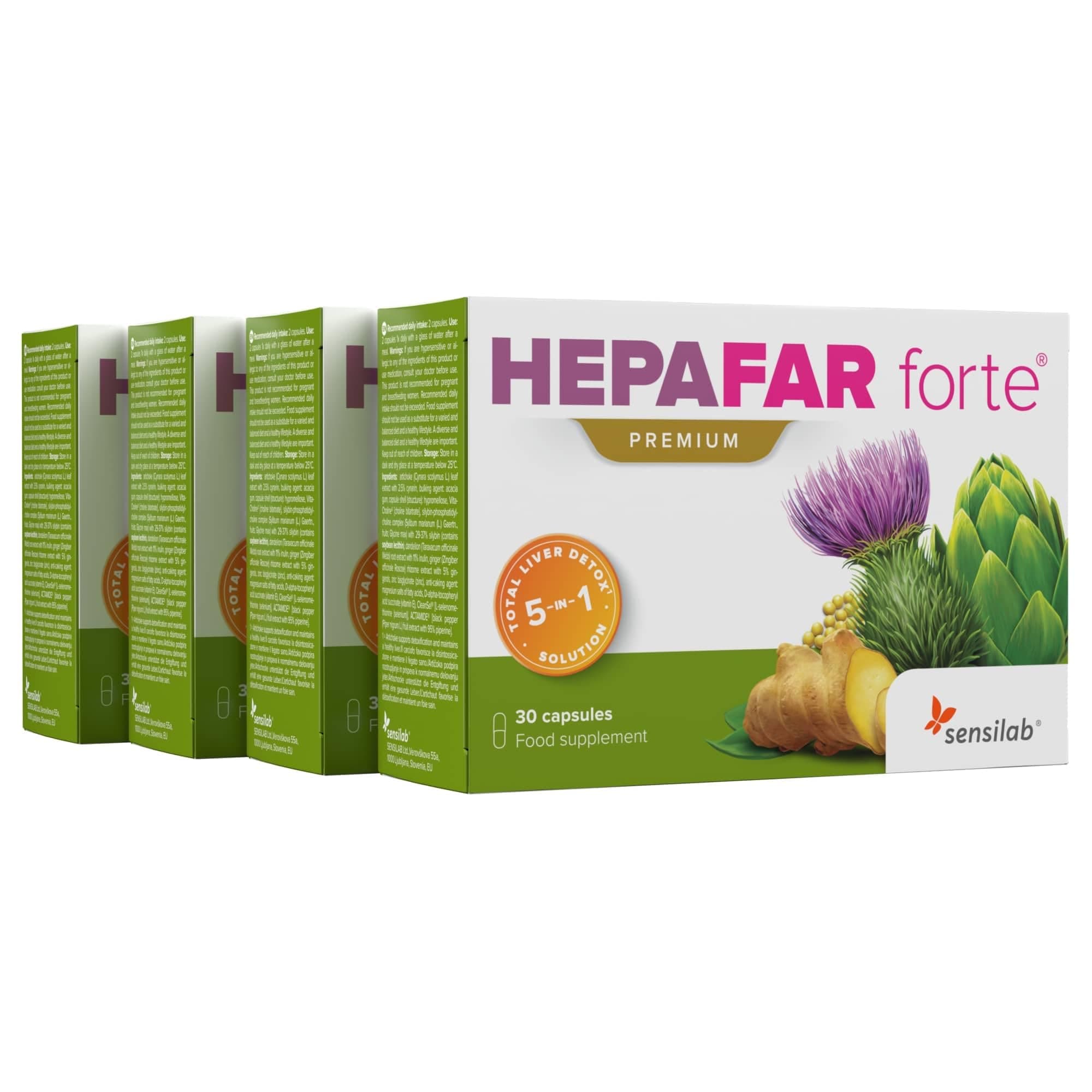 Mariendistel, Artischocke, Löwenzahn Komplex, Vitamin E - Leber Kur - 120 Kapseln hochdosiert für 60 Tage - Patentierte Formel mit hoher Bioverfügbarkeit - Hepafar Forte Premium, Sensilab Angebot bei HelloDeals