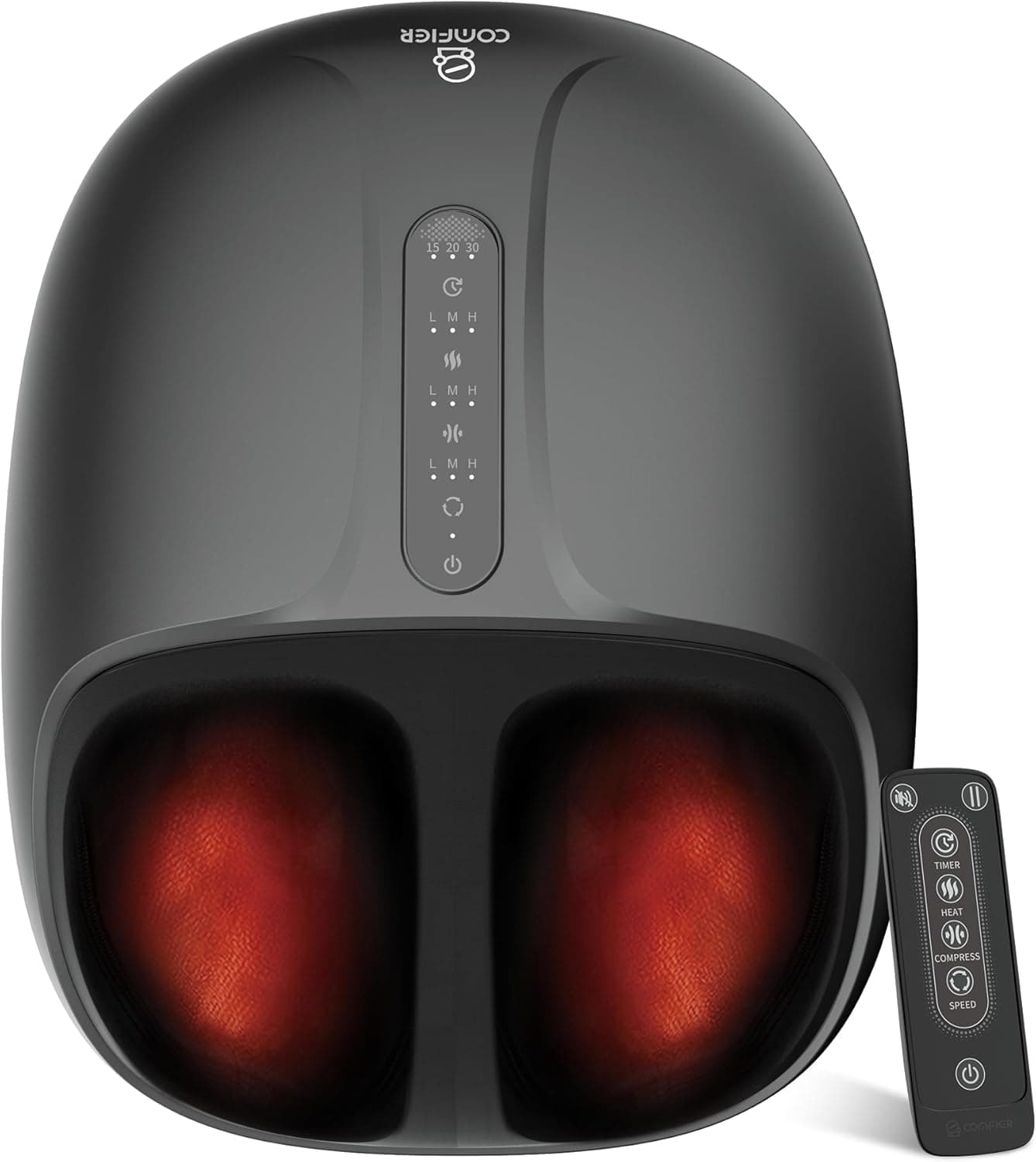 COMFIER Shiatsu Fußmassagegerät mit Wärme, Fussmassagegerät für Neuropathie Plantar Fasciitis, Deep Kneading Feet Massager, entspannen für Home Office, bis zu Männer Größe 46 41.50×33.00×18.20 cm Angebot bei HelloDeals