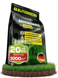 Rasendünger 20kg für 1000m² | Langzeitdünger für dichten & sattgrünen Rasen | Premium Rasen Dünger für Frühjahr & Sommer Anwendung | Tierfreundlicher NPK Dünger 20 KG für 1000 m² Angebot bei HelloDeals
