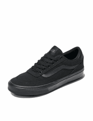 Vans Herren Turnschuhe Brooklyn Aus Wildleder, Black/Asphalt 40.5 EU Schwarze Leinwand Angebot bei HelloDeals