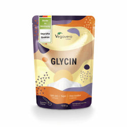 Vegavero Glycin Pulver 1000g mit Messlöffel – 100% Aminosäure hochdosiert - reines Glycine Pulver ohne Zusatzstoffe - fein löslich - Laborgeprüft & vegan 330 Portionen (1er Pack) Angebot bei HelloDeals